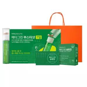 바이탈뷰티 메타그린 12일 완성 세트(부스터샷 7일+슬림업 5일+쇼핑백, 1개)