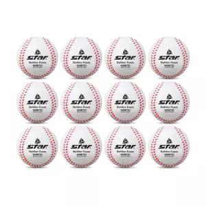 star 스타 New 고무 연식야구공(12개입) WB8110. 스타연식구 안전구 안전야구공 연식구