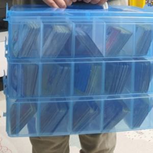 포켓몬카드보관통 유희왕카드집 보관박스 대용량 수집용 3단