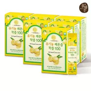 올바른 유기농 레몬즙 착즙 100 14포 6박스 (총 84포)