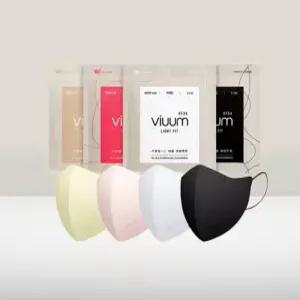 [비움] 얇은 KF94 컬러마스크 100매 라이트 핏 대형/중형