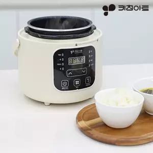 1.8L 소형 압력밥솥 3~4인용/8가지 조리버튼 분리형 뚜껑 쉬운세척/자동보온/아이보리 색상 전기 압력밥솥