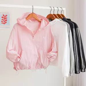 [잇수다] 르베루 리본자수 레이스 스트링 바람막이 후드 집업 점퍼