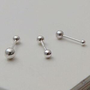 [메리그린] [1+1] 패션 실버볼 피어싱 6종 택1 한쪽 판매