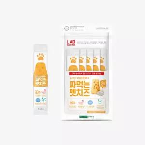 건국유업 짜먹는 펫치즈 12g 5개입 강아지 고양이 치즈 파우치 스틱