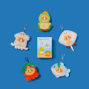 카카오프렌즈 춘식이 ZOO 해양동물 랜덤 키링 인형 1개발송