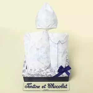 [롯데백화점]타티네쇼콜라 트왈드배냇저고리+우주복+모자(임신출산선물3종세트)TNORAG182B