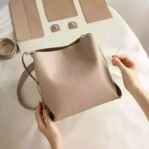 소가죽 DIY 키트 - 네츄럴 버킷백