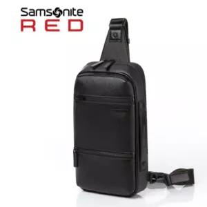 쌤소나이트 HANFOI SLING 한포이 가죽 슬링백 BLACK DO009003