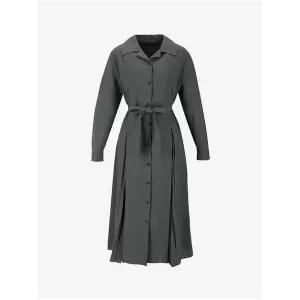 [비지트인뉴욕]사이드 플리츠 허리끈 셔츠원피스 VZ8OP20 _P399250598