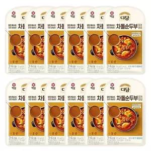 [CJ제일제당][T]백설 다담 차돌순두부찌개양념130g x12개