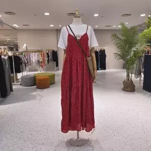 [대구백화점] [에잇컨셉]쉬폰 하트 싸리꽃 끈원피스(C25G7FOP018)