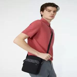 닥스 액세서리 남성 24FW [스테디셀러] 블랙 체크배색 나일론 크로스백 WBBA4F671BK