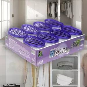 산도깨비 물도깨비 라벤더 8개입 제습제/옷장용/서랍용/서랍/서랍형/신발장/옷장/제습/서랍장/습기/제거제