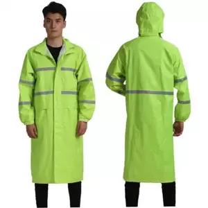 야광 레인코트 활동 형광 작업용 남성 레인코트 우비 반사 작업복 라이딩 낚시용 자전거 용품 세트 야간 등