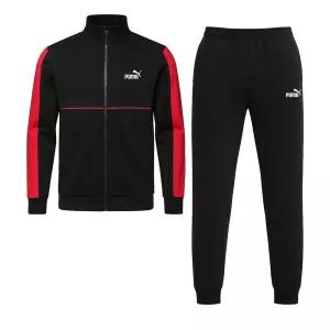 PUMA 스포츠 플리스 남성 트레이닝복세트 츄리닝 러닝복 블랙 691935-01