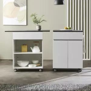 퍼니 이동바퀴 LPM코팅 도어서랍 주방수납장 조리대A형1개 FN_002