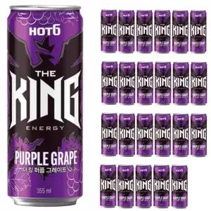 롯데 핫식스 더킹 퍼플 그레이프 355ml x 24캔