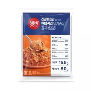 CJ 햇반 현미귀리닭가슴살김치볶음밥 420g