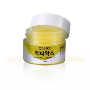 가스코 가죽 레더 왁스 명품 가방 가죽옷 구두 핸드백 특수 코팅 복원 유연성 발수 유지 관리 보수제 15g