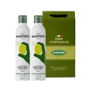 [만토바]스프레이 2입 선물세트 엑스트라버진 올리브오일 오리지널 200ml + 오리지널 200ml