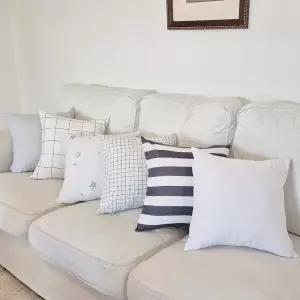 아사60수 플랫 쿠션커버(40x40) 1p