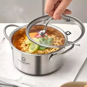 바겐슈타이거 인덕션겸용 미니 양수냄비 14cm 소형 찌개 국 스텐냄비