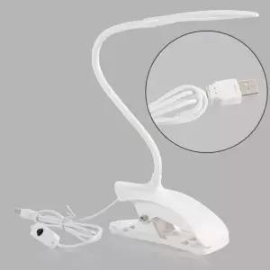 책상스탠드 LED 스탠드 집게형 자바라 책상 침대 조명