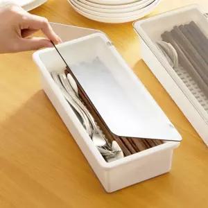 사각 뚜껑 수저정리함/수저통/식당/업소용/테이블/수저/정리/식탁/가게/케이스/뚜껑형/보관통/보관함/수납