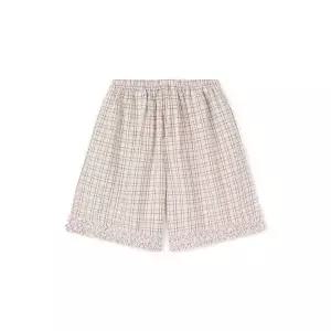 프랭클리아뜰리에 프릴 체크 크롭 쇼츠, 핑크 343933