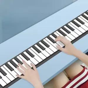 롤피아노 88건반 전자 이동식 휴대용 입문용 롤 피아노 내장 헤드폰교재스티커 키보드