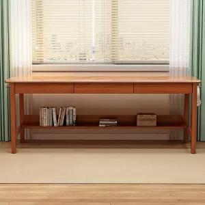 책상 2인용 1600 1800 컴퓨터 두꺼운 호두색 원목 공부방 상판 일자형 게이밍