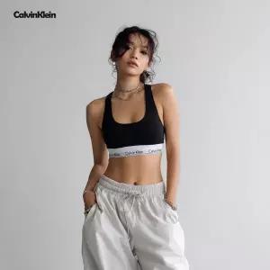 캘빈클라인 언더웨어 CK 여성 모던 코튼 레이서백 논패드 브라렛 속옷 블랙 F3785-001