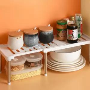 길이조절 싱크대 하부선반 싱크인선반 하부장정리선반/상부장/팬트리/수납/정리/틈새/진열/씽크인/부엌/정