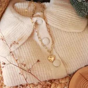 [이어넥핸즈] 써지컬스틸 풍선하트 볼드체인 목걸이