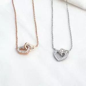 [이어넥핸즈] 하트링크 써지컬스틸 목걸이