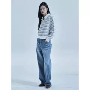 [롯데백화점]폴햄 여성 컴포트 와이드핏 데님 팬츠 PHG1DP2039