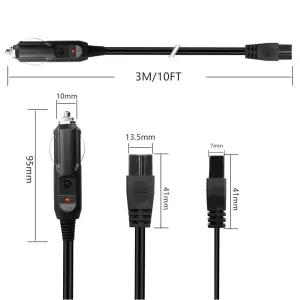 차량용 전원 연장 코드 12V DC 시거잭 어댑터 캠핑 고용량 연결 케이블