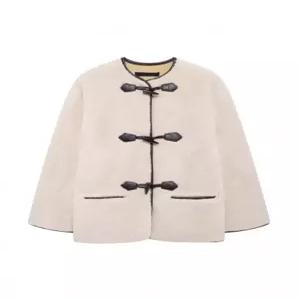 여성 에코퍼 롱 퍼 코트 인조밍크 소매 포인트 겨울 모던 데일리 스타일