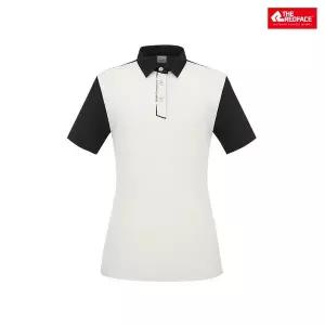 [레드페이스] [레드페이스 본사] 여성 에이스 쿨 셔츠칼라 하프 우먼 티셔츠 REWFTSM23353