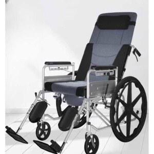 침대형휠체어 각도조절 안락 휠체어 의자 보조용품 무변 리클라이너 등받이 1 미니휠 머리 베개