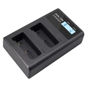 니콘 EN-EL9 D40 D60 D5000 카메라용 USB LCD 충전기 듀랄 EN EL9a 리튬이온 배터리 드롭쉽