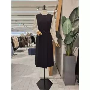 [리안뉴욕]S/S 라운드넥벨티드민소매롱원피스 RUBWOPGA010[35735468]