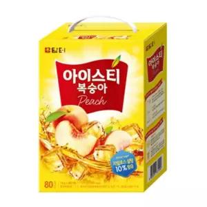 담터)아이스티(복숭아 80T)/아이스티/분말/대용량/음료/스틱/이레/복숭아/레몬/립톤/홍차/캔/차/음료수/아