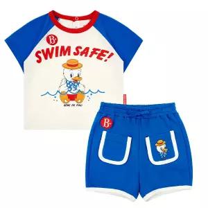 [롯데백화점]베베드피노 스위머 덕 베이비 라운지 웨어 세트_BP52OS184