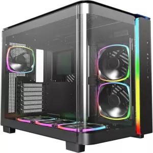 MONTECH King 95 PRO 듀얼 챔버 ATX 미드 타워 PC 게이밍 케이스 고풍량 공구 없는 패널 견고한 곡면 강화