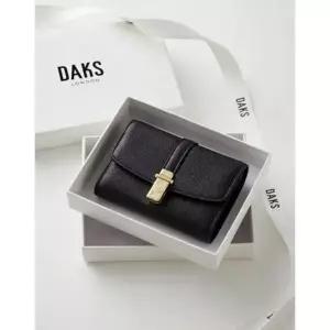 [갤러리아] DCWA6E712BK 닥스 [26SS] 블랙 단색 소가죽 반지갑