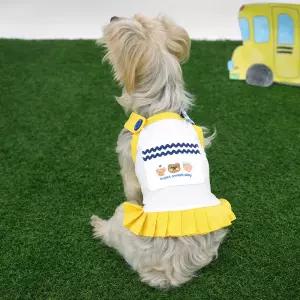 패리스독 플리츠 크롭 원피스/강아지옷,여름외출복