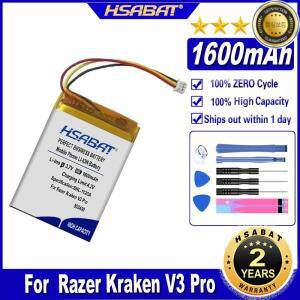 레이저 크라켄 V3 프로 헤드셋 배터리용 HSABAT 553450 1600mAh