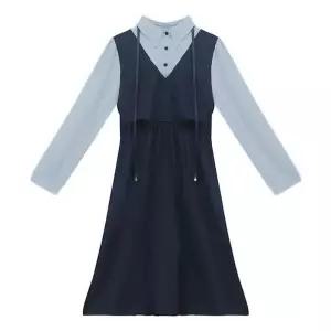 경성시대 복고풍 빅사이즈 개화기의상 교복 롱 원피스